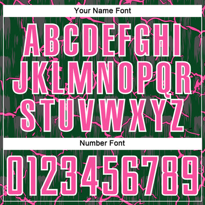 Custom Green Pink-White Lightning Sublimation Soccer Uniform Jersey