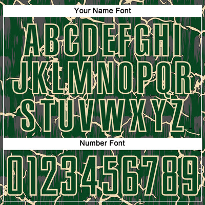 Custom Green Cream Lightning Sublimation Soccer Uniform Jersey