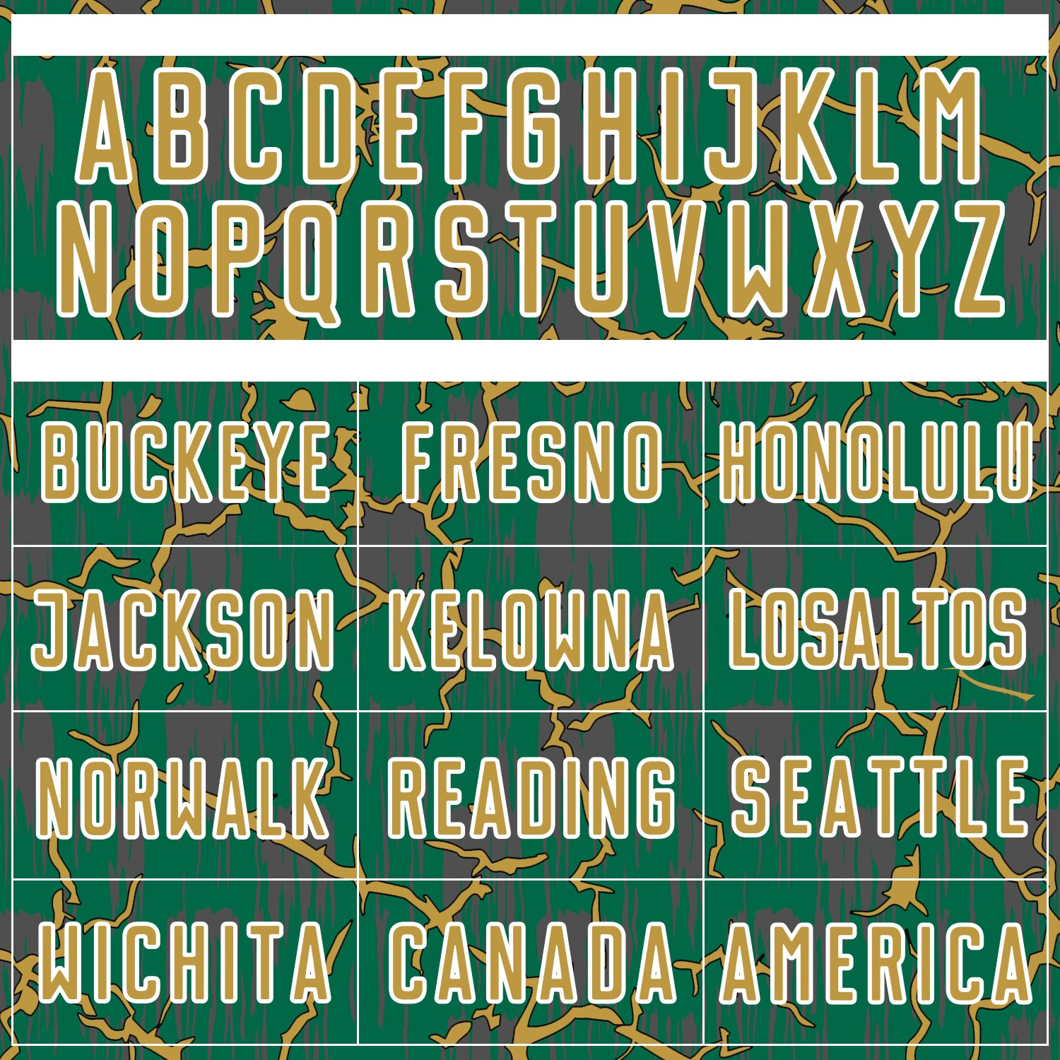 Custom Kelly Green Old Gold-White Lightning Sublimation Soccer Uniform Jersey