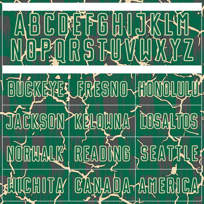 Custom Kelly Green Cream Lightning Sublimation Soccer Uniform Jersey