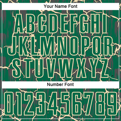 Custom Kelly Green Cream Lightning Sublimation Soccer Uniform Jersey