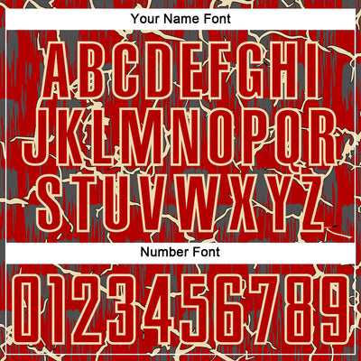 Custom Red Cream Lightning Sublimation Soccer Uniform Jersey