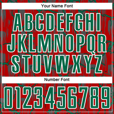 Custom Red Kelly Green-White Lightning Sublimation Soccer Uniform Jersey