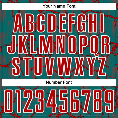 Custom Teal Red-White Lightning Sublimation Soccer Uniform Jersey