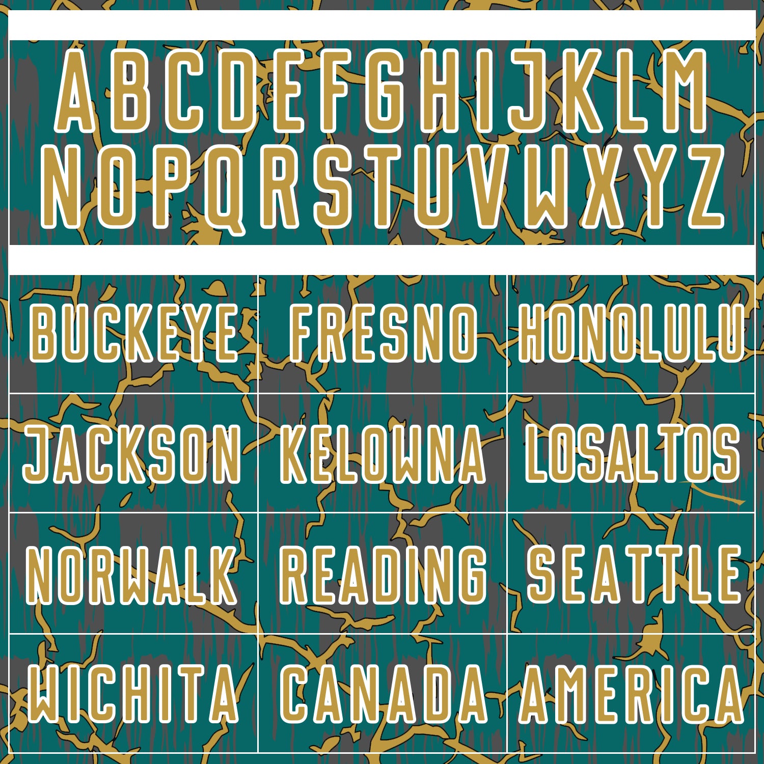 Custom Teal Old Gold-White Lightning Sublimation Soccer Uniform Jersey