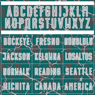 Custom Teal Gray-White Lightning Sublimation Soccer Uniform Jersey