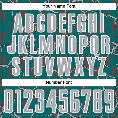 Custom Teal Gray-White Lightning Sublimation Soccer Uniform Jersey