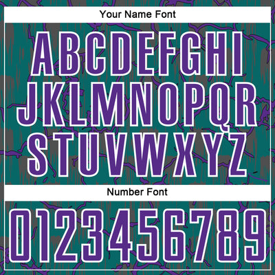 Custom Teal Purple-White Lightning Sublimation Soccer Uniform Jersey