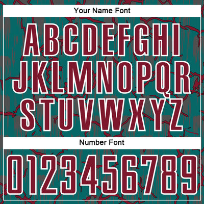 Custom Teal Crimson-White Lightning Sublimation Soccer Uniform Jersey