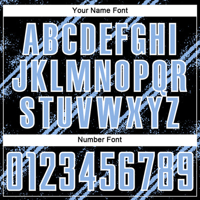 Custom Black Light Blue-White Abstract Fragment Art Splash Sublimation Soccer Uniform Jersey