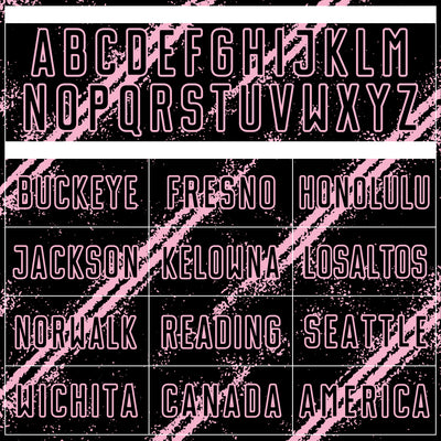 Custom Black Light Pink Abstract Fragment Art Splash Sublimation Soccer Uniform Jersey