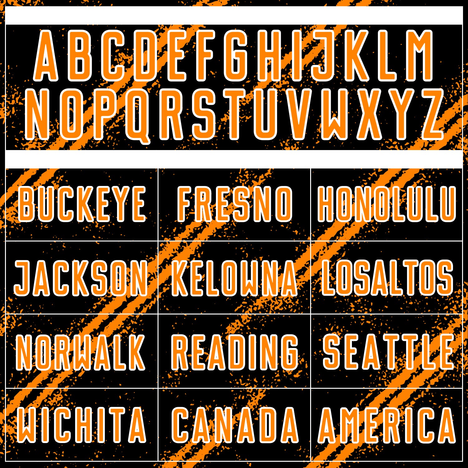 Custom Black Bay Orange-White Abstract Fragment Art Splash Sublimation Soccer Uniform Jersey