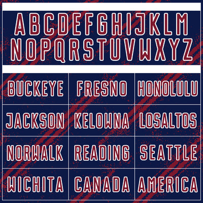 Custom Navy Crimson-White Abstract Fragment Art Splash Sublimation Soccer Uniform Jersey