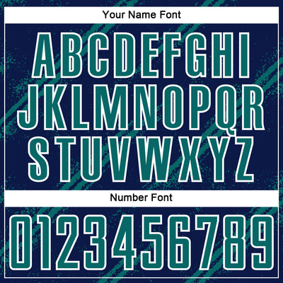 Custom Navy Teal-White Abstract Fragment Art Splash Sublimation Soccer Uniform Jersey