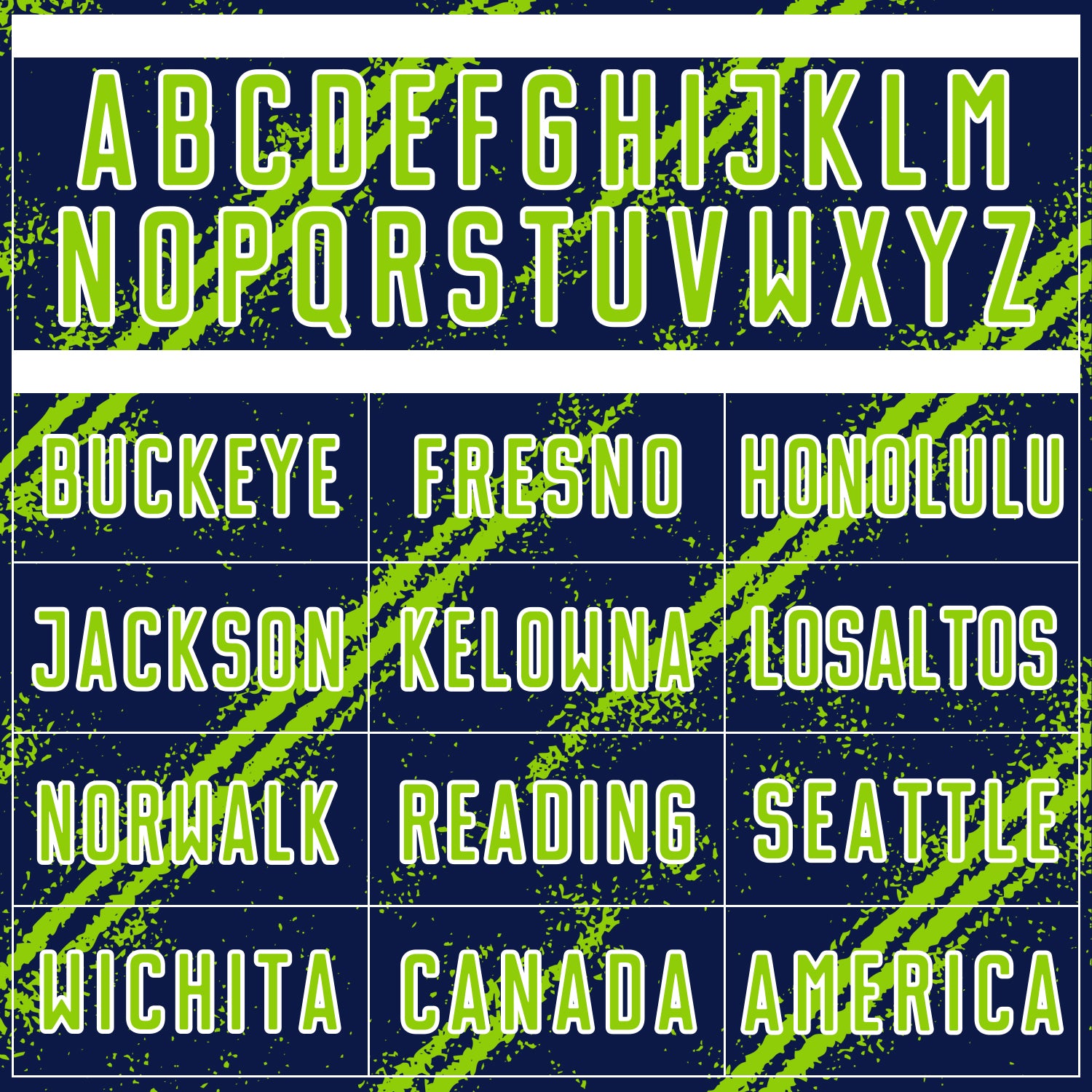 Custom Navy Neon Green-White Abstract Fragment Art Splash Sublimation Soccer Uniform Jersey