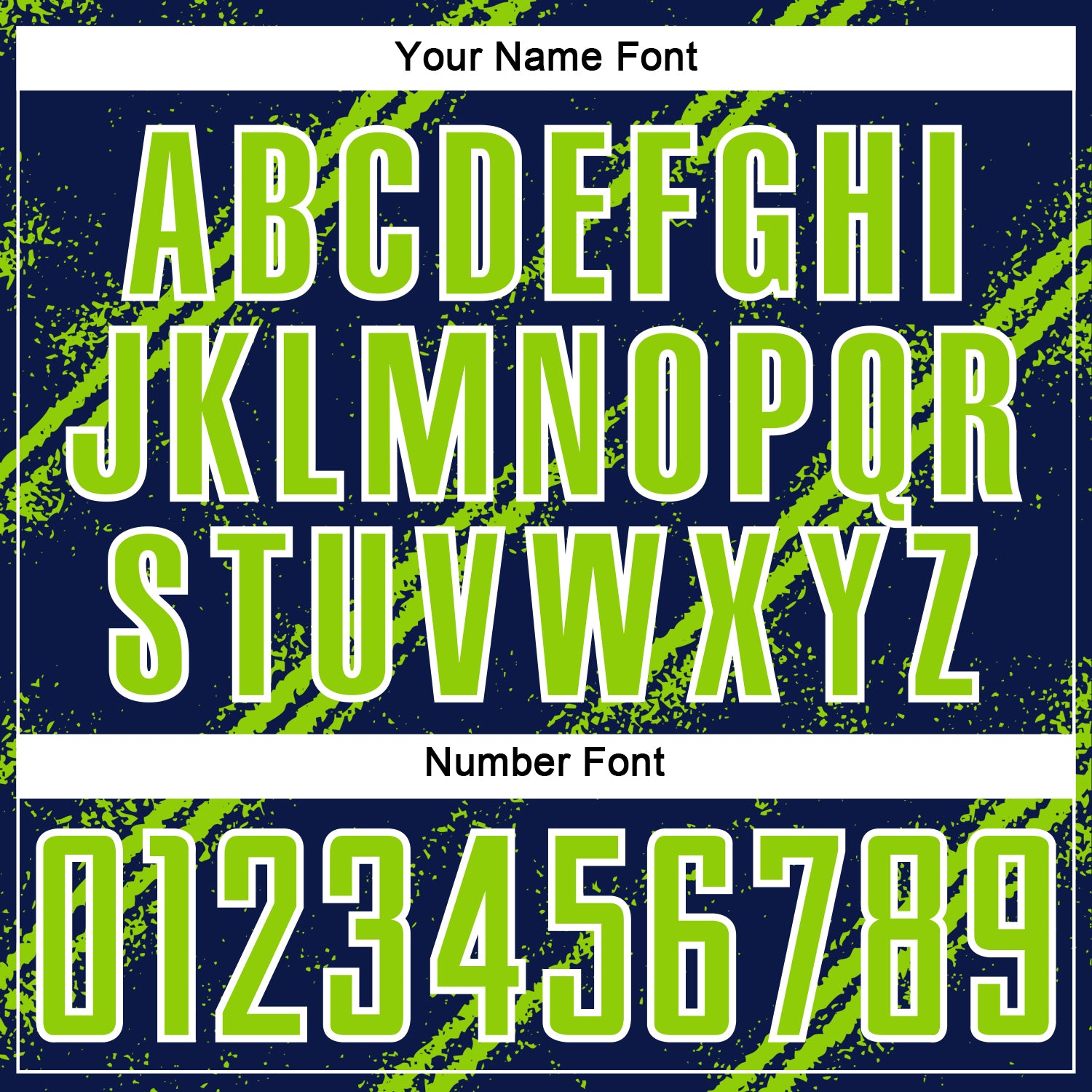 Custom Navy Neon Green-White Abstract Fragment Art Splash Sublimation Soccer Uniform Jersey