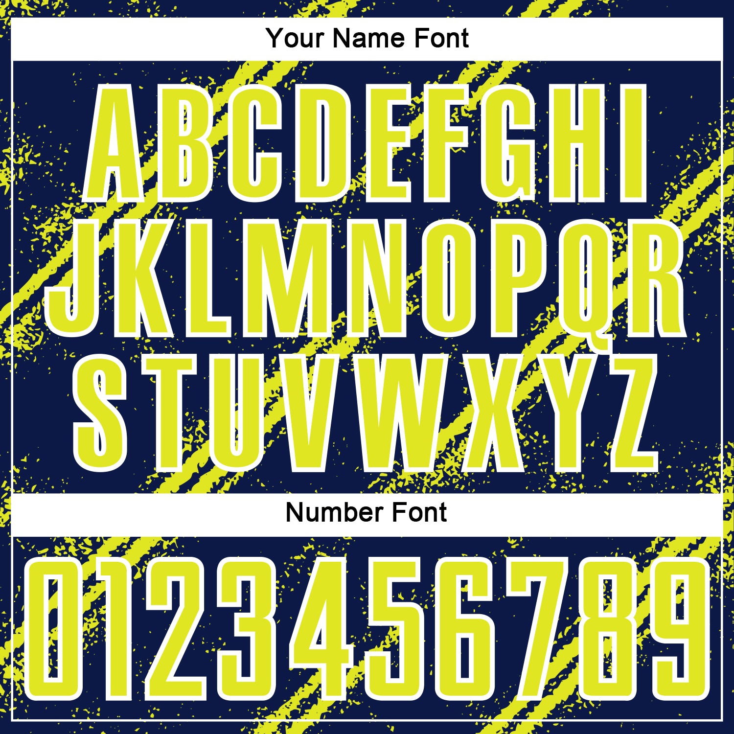 Custom Navy Neon Yellow-White Abstract Fragment Art Splash Sublimation Soccer Uniform Jersey