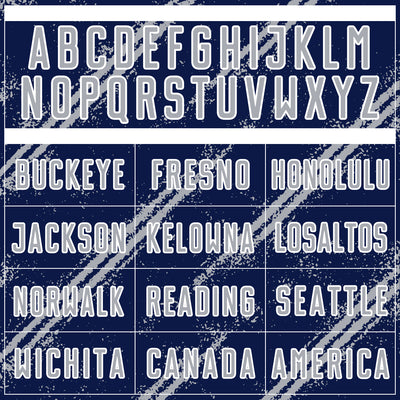 Custom Navy Gray-White Abstract Fragment Art Splash Sublimation Soccer Uniform Jersey