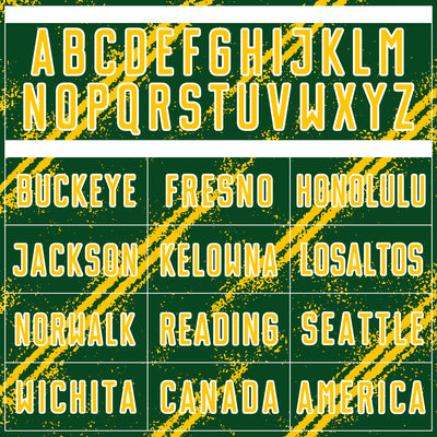 Custom Green Yellow-White Abstract Fragment Art Splash Sublimation Soccer Uniform Jersey