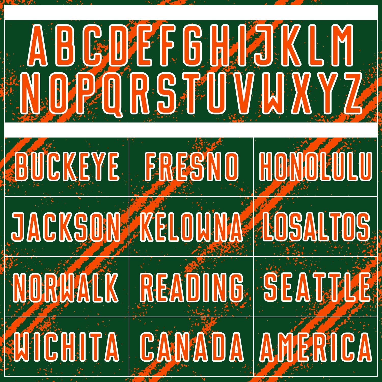 Custom Green Orange-White Abstract Fragment Art Splash Sublimation Soccer Uniform Jersey