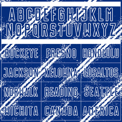 Custom Royal White Abstract Fragment Art Splash Sublimation Soccer Uniform Jersey