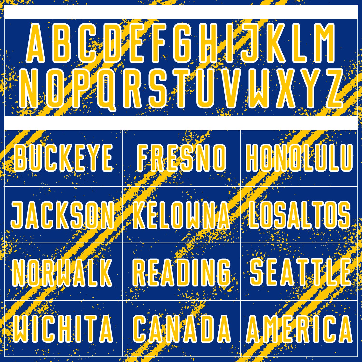 Custom Royal Yellow-White Abstract Fragment Art Splash Sublimation Soccer Uniform Jersey