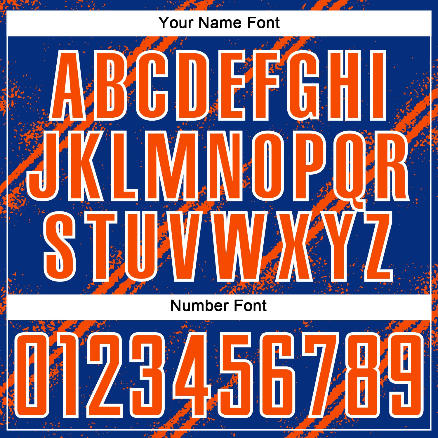 Custom Royal Orange-White Abstract Fragment Art Splash Sublimation Soccer Uniform Jersey