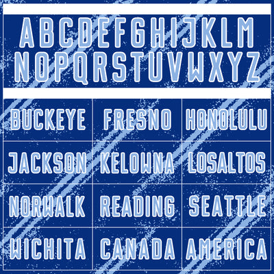 Custom Royal Light Blue-White Abstract Fragment Art Splash Sublimation Soccer Uniform Jersey