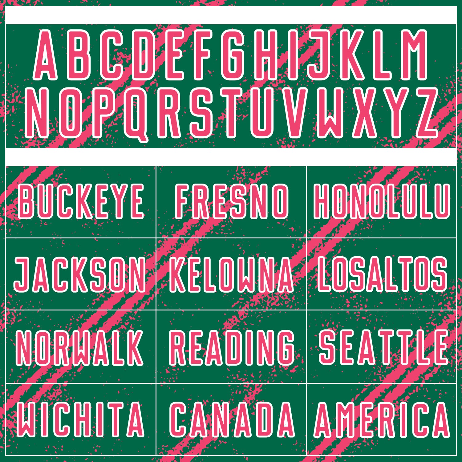 Custom Kelly Green Neon Pink-White Abstract Fragment Art Splash Sublimation Soccer Uniform Jersey