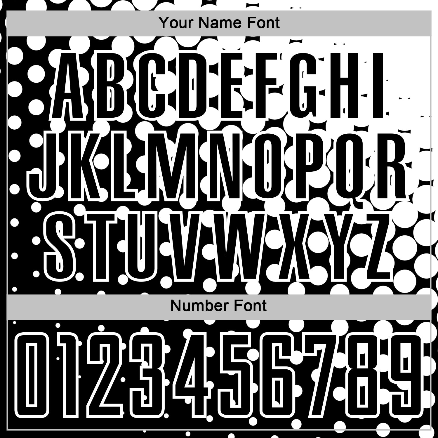 Custom Black White Modern Polka Dot Sublimation Soccer Uniform Jersey