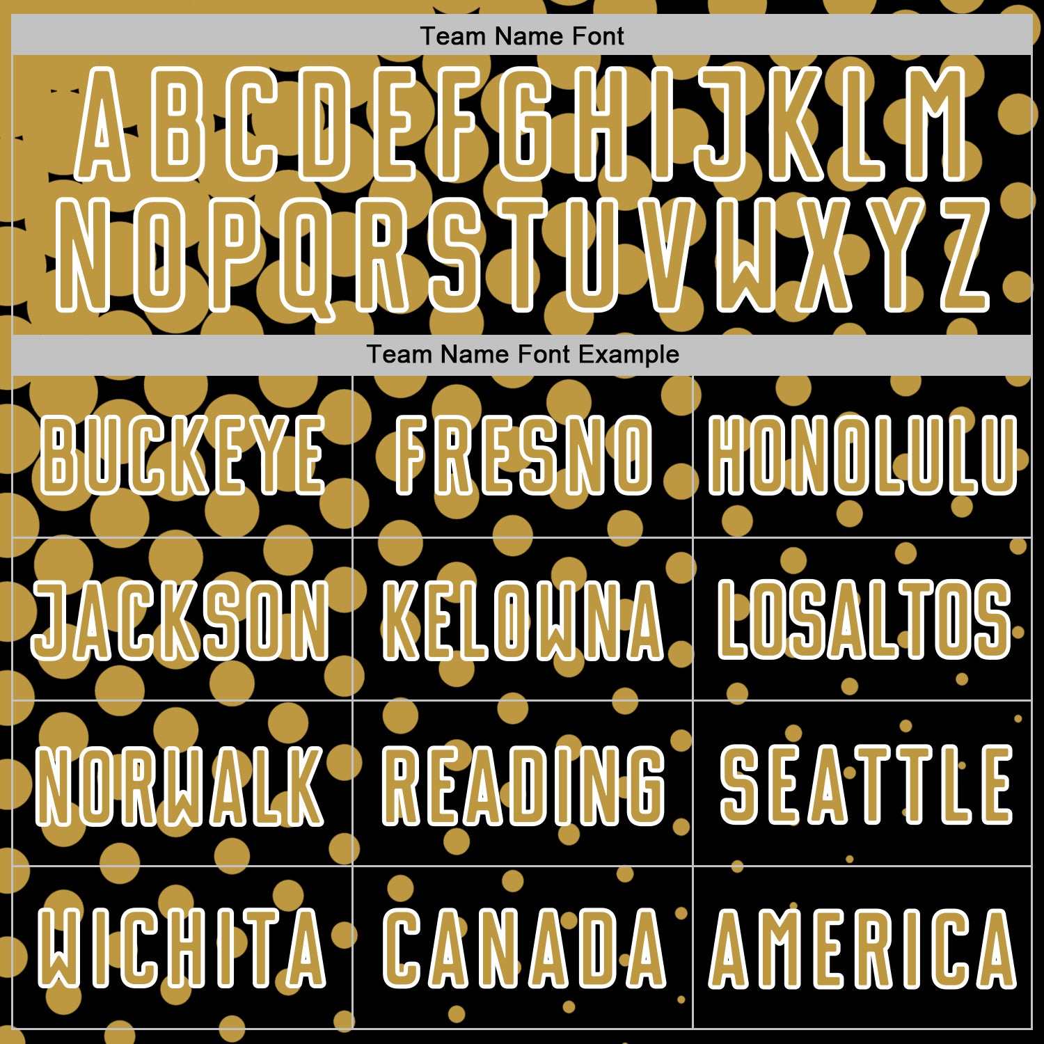 Custom Black Old Gold-White Modern Polka Dot Sublimation Soccer Uniform Jersey