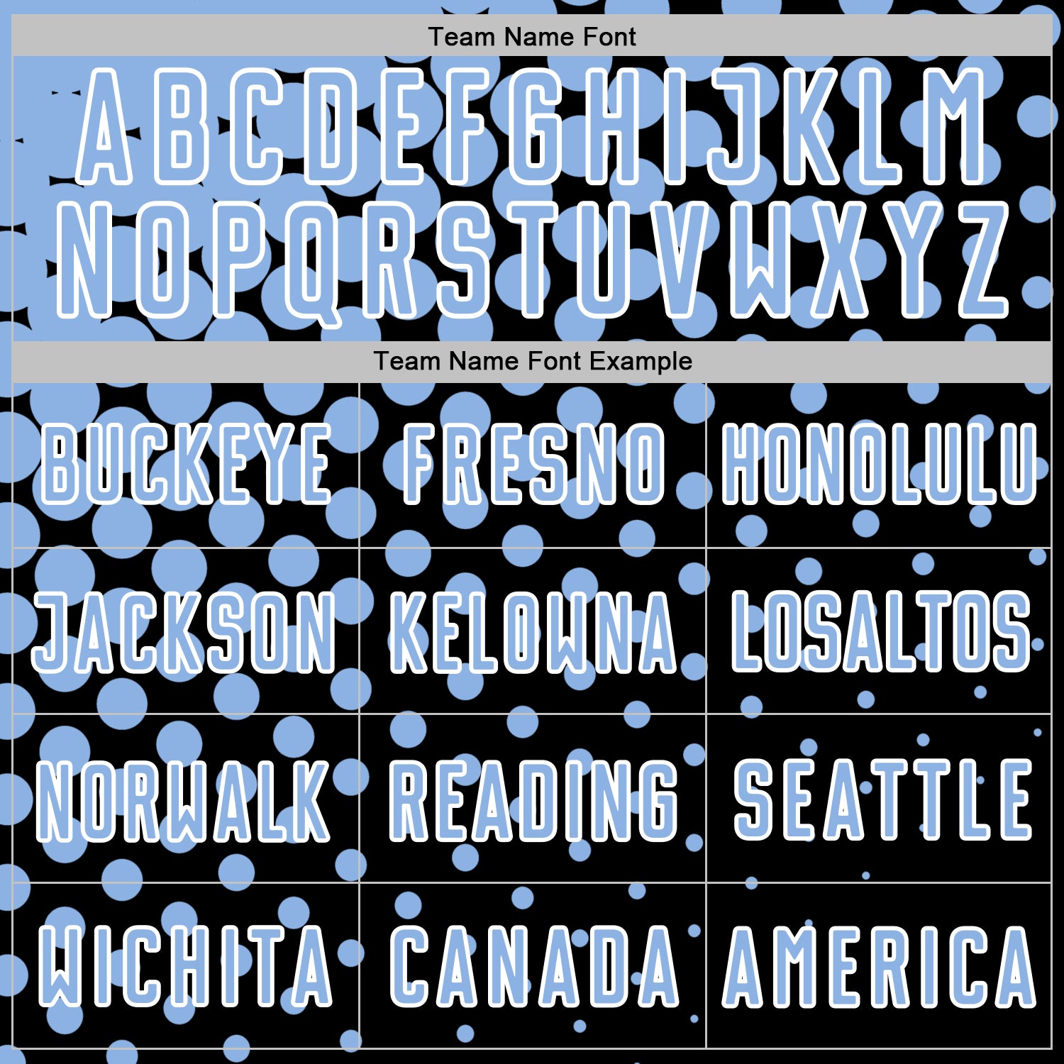 Custom Black Light Blue-White Modern Polka Dot Sublimation Soccer Uniform Jersey