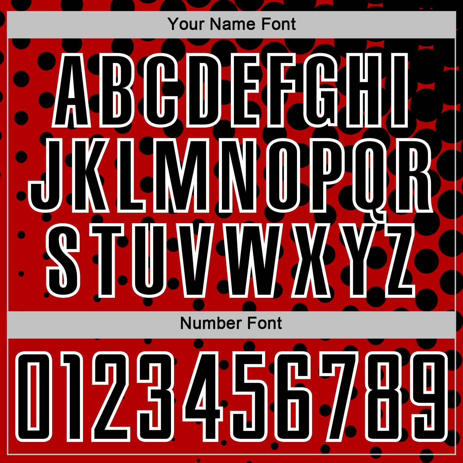 Custom Red Black-White Modern Polka Dot Sublimation Soccer Uniform Jersey