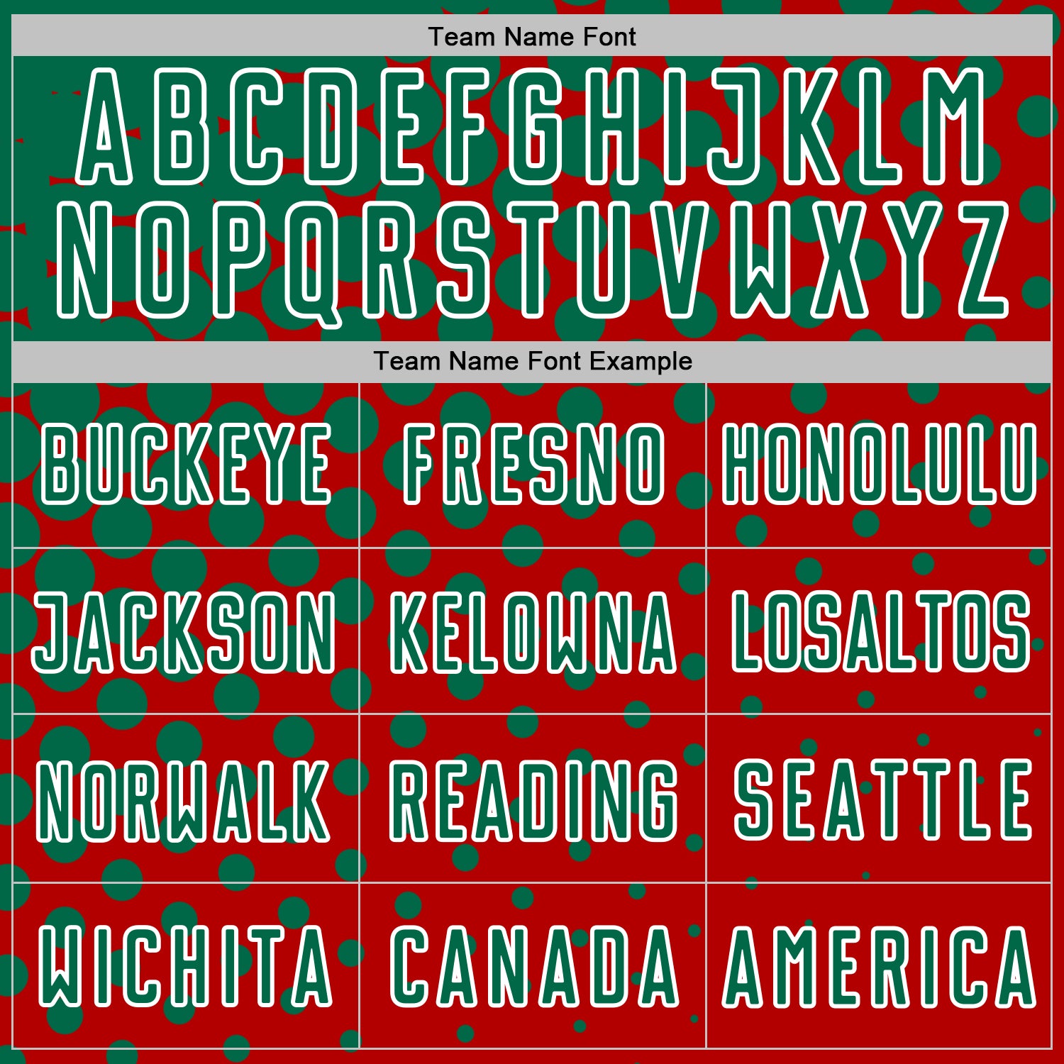 Custom Red Kelly Green-White Modern Polka Dot Sublimation Soccer Uniform Jersey