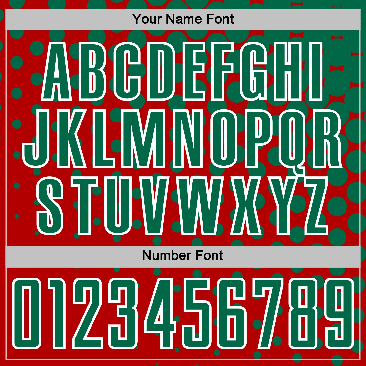 Custom Red Kelly Green-White Modern Polka Dot Sublimation Soccer Uniform Jersey