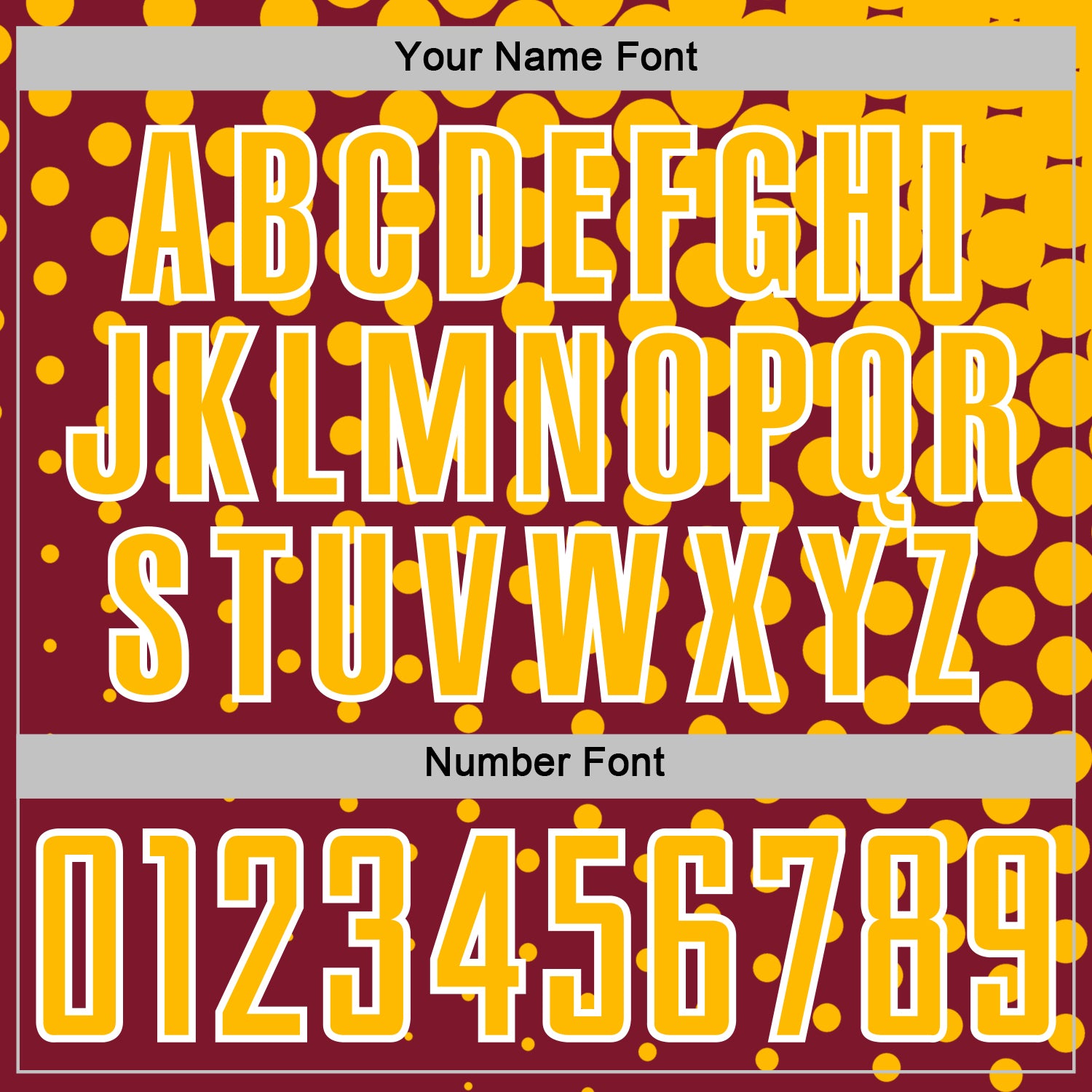 Custom Crimson Gold-White Modern Polka Dot Sublimation Soccer Uniform Jersey