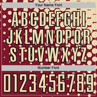 Custom Crimson Cream-Black Modern Polka Dot Sublimation Soccer Uniform Jersey