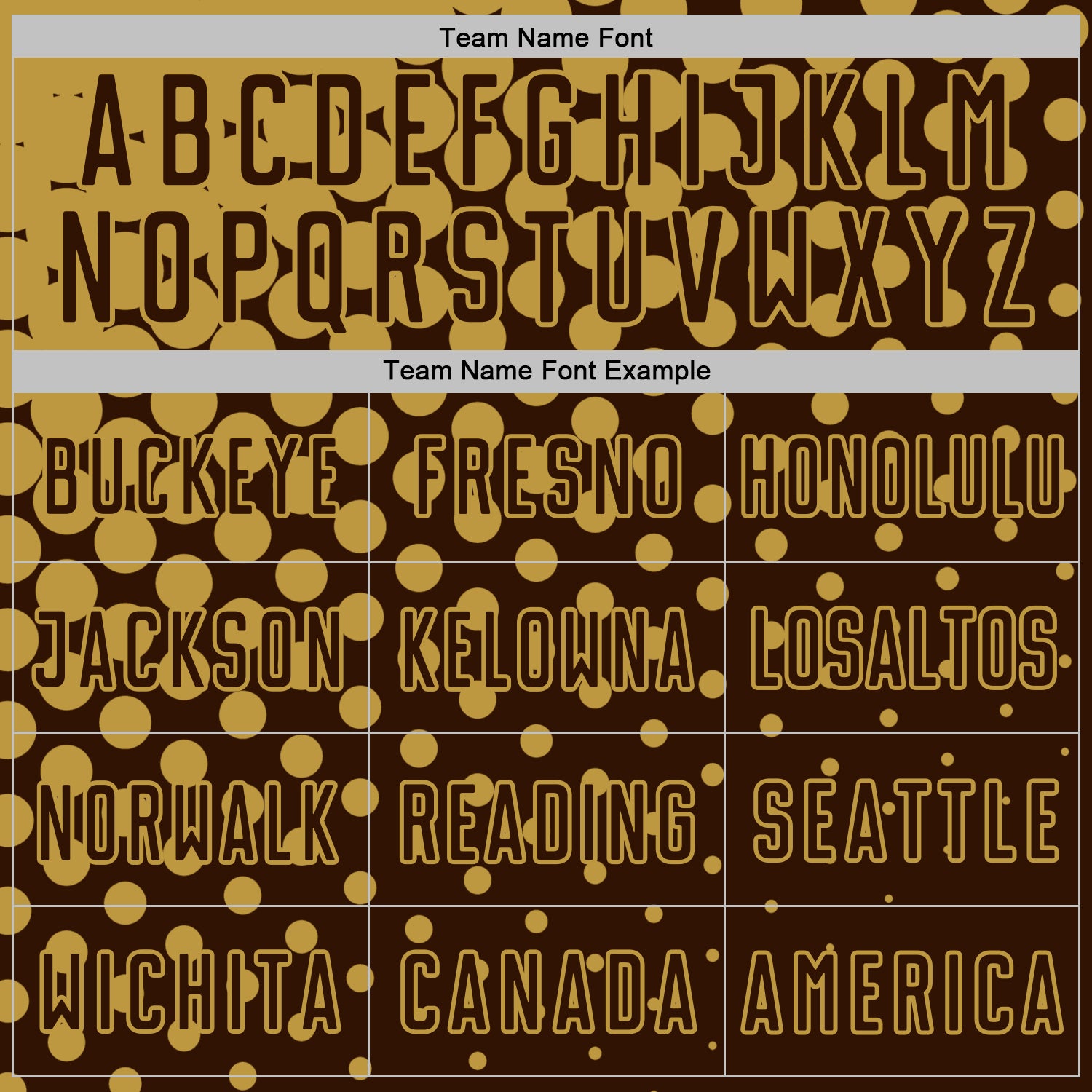 Custom Brown Old Gold Modern Polka Dot Sublimation Soccer Uniform Jersey