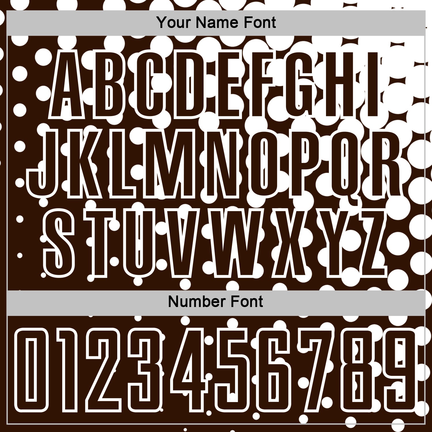 Custom Brown White Modern Polka Dot Sublimation Soccer Uniform Jersey