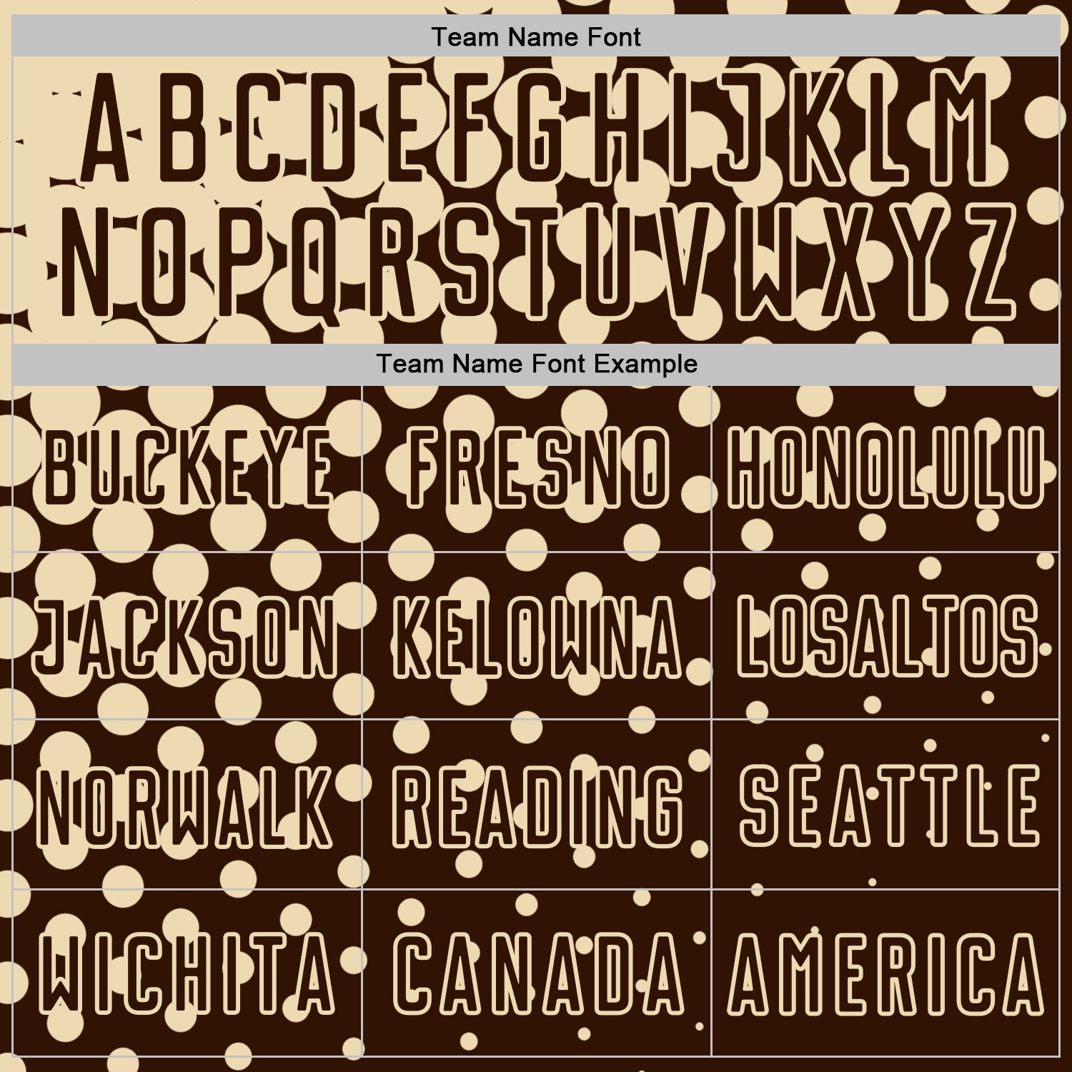 Custom Brown Cream Modern Polka Dot Sublimation Soccer Uniform Jersey