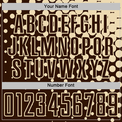 Custom Brown Cream Modern Polka Dot Sublimation Soccer Uniform Jersey