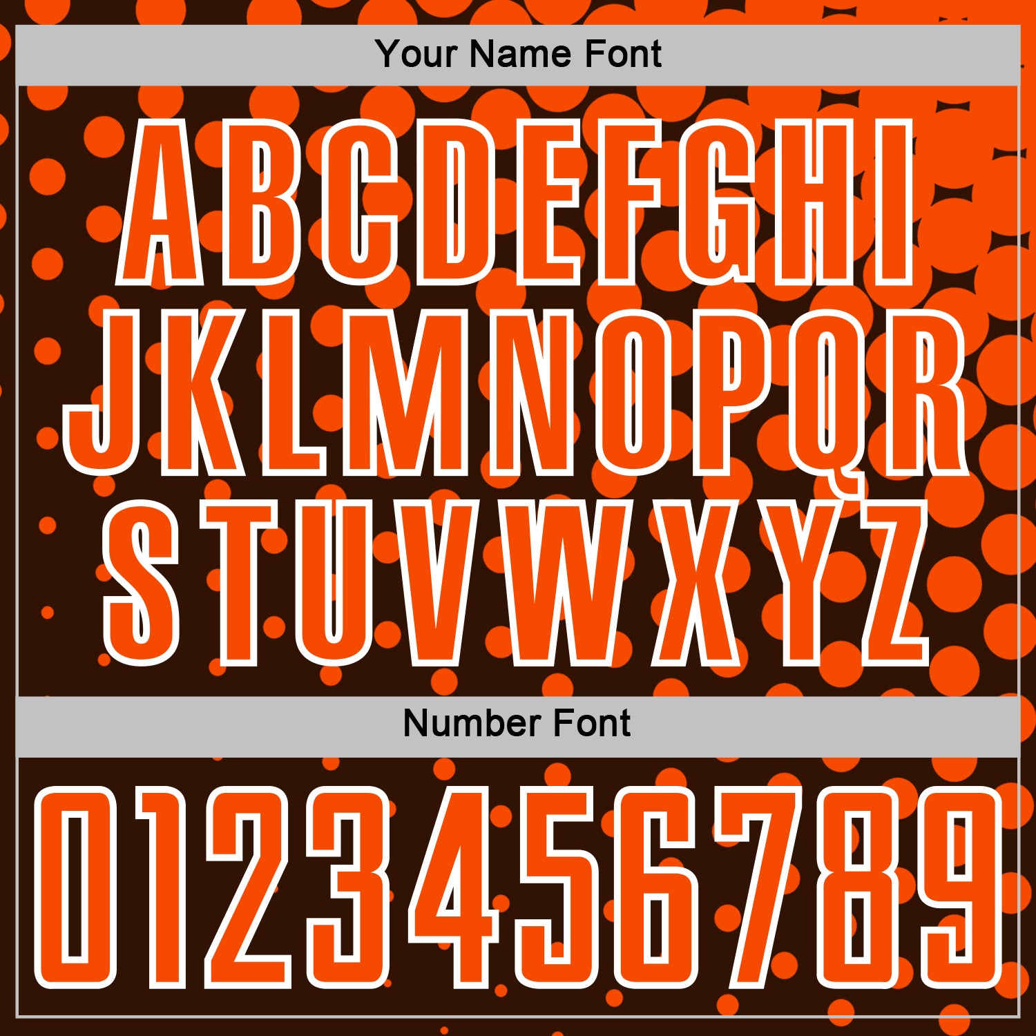 Custom Brown Orange-White Modern Polka Dot Sublimation Soccer Uniform Jersey