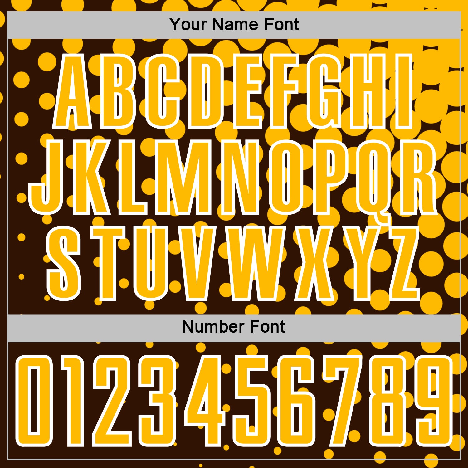 Custom Brown Gold-White Modern Polka Dot Sublimation Soccer Uniform Jersey