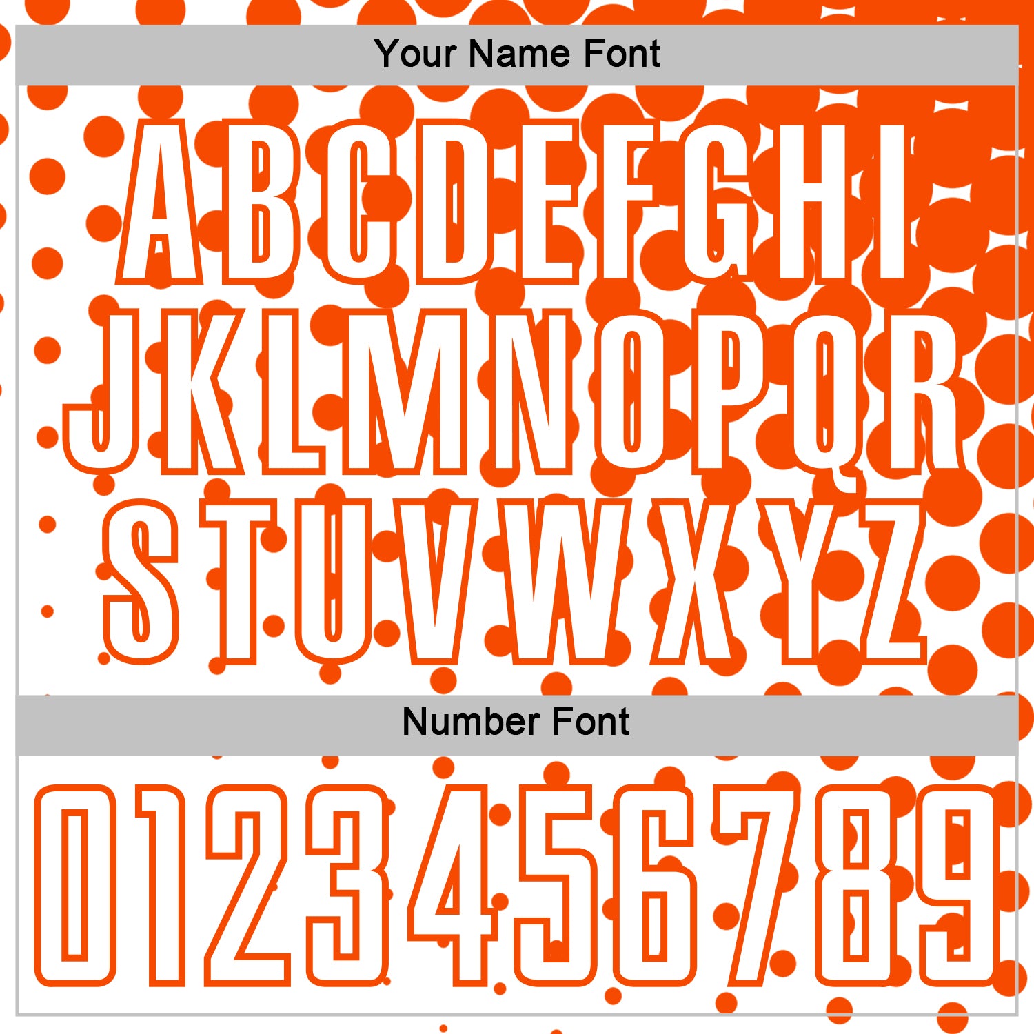 Custom White Orange Modern Polka Dot Sublimation Soccer Uniform Jersey