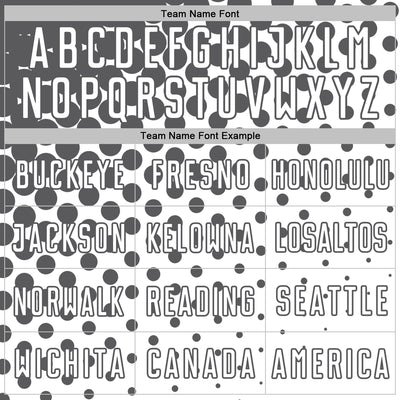 Custom White Steel Gray Modern Polka Dot Sublimation Soccer Uniform Jersey