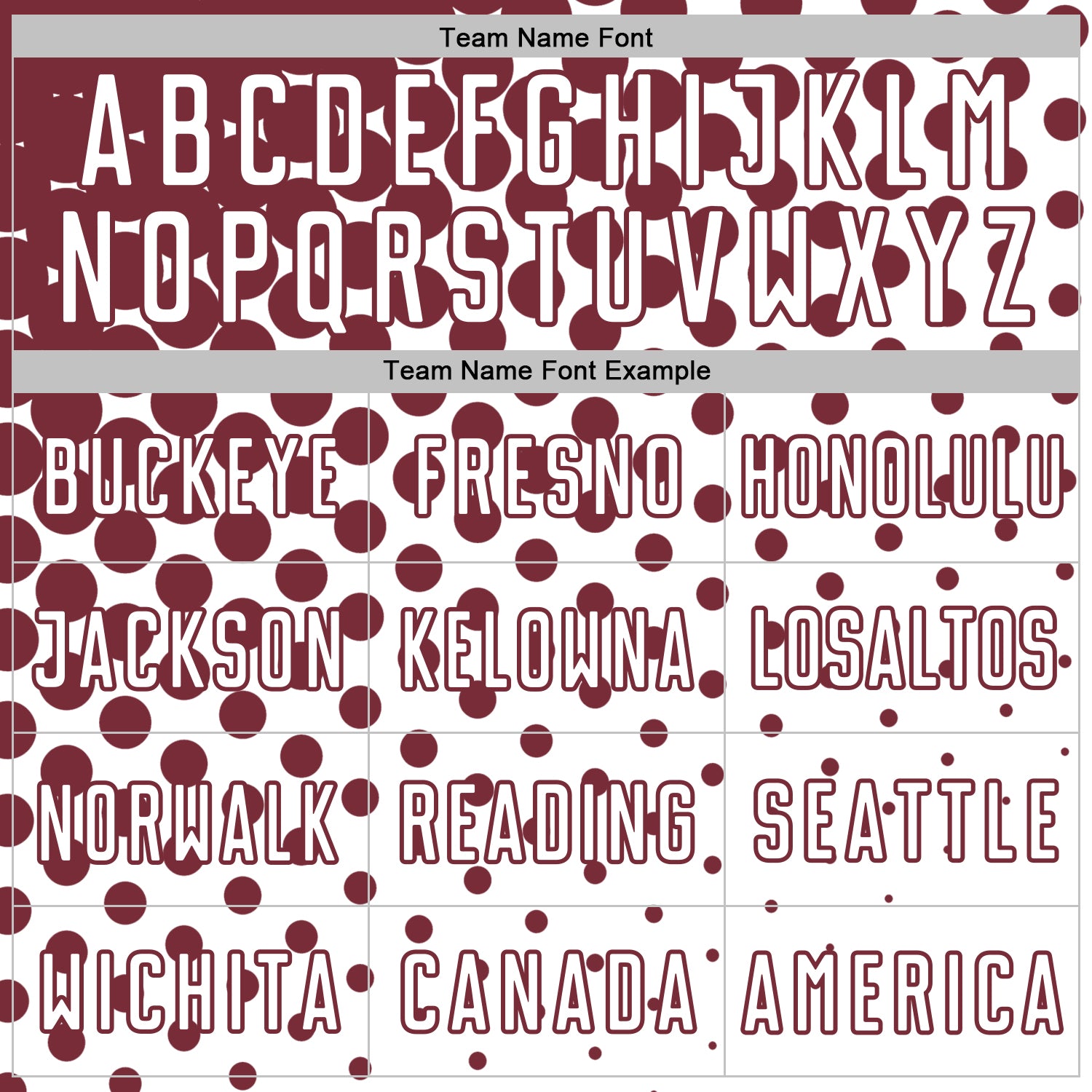 Custom White Burgundy Modern Polka Dot Sublimation Soccer Uniform Jersey