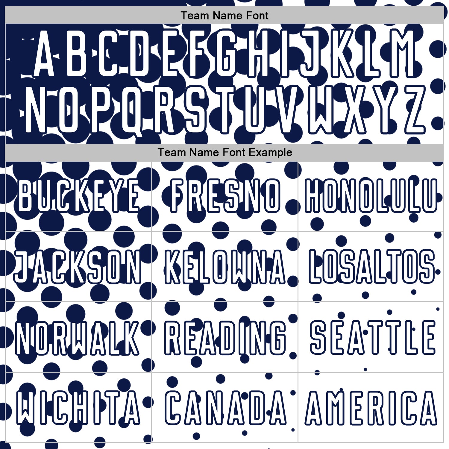 Custom White Navy Modern Polka Dot Sublimation Soccer Uniform Jersey