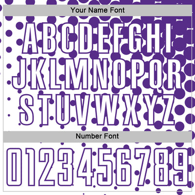 Custom White Purple Modern Polka Dot Sublimation Soccer Uniform Jersey