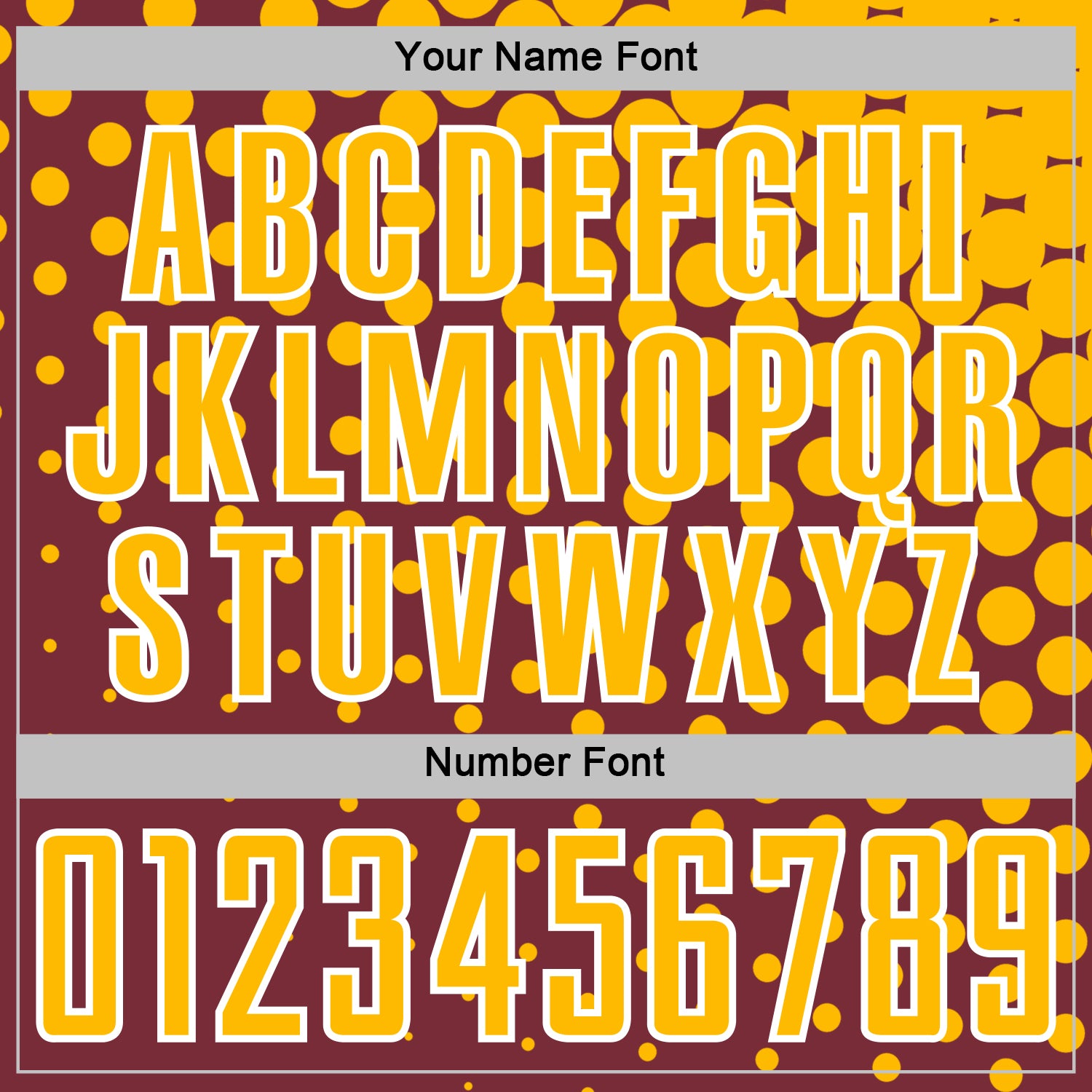 Custom Burgundy Gold-White Modern Polka Dot Sublimation Soccer Uniform Jersey