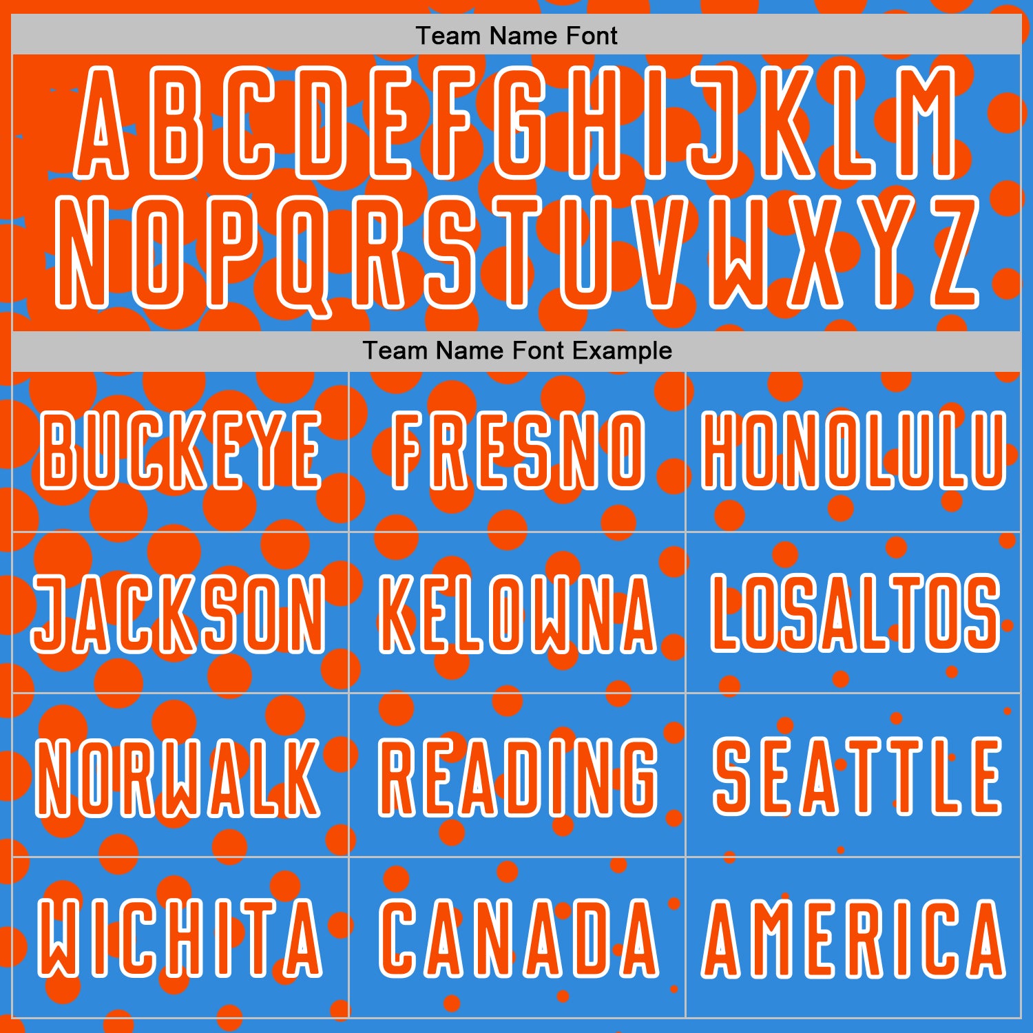 Custom Powder Blue Orange-White Modern Polka Dot Sublimation Soccer Uniform Jersey